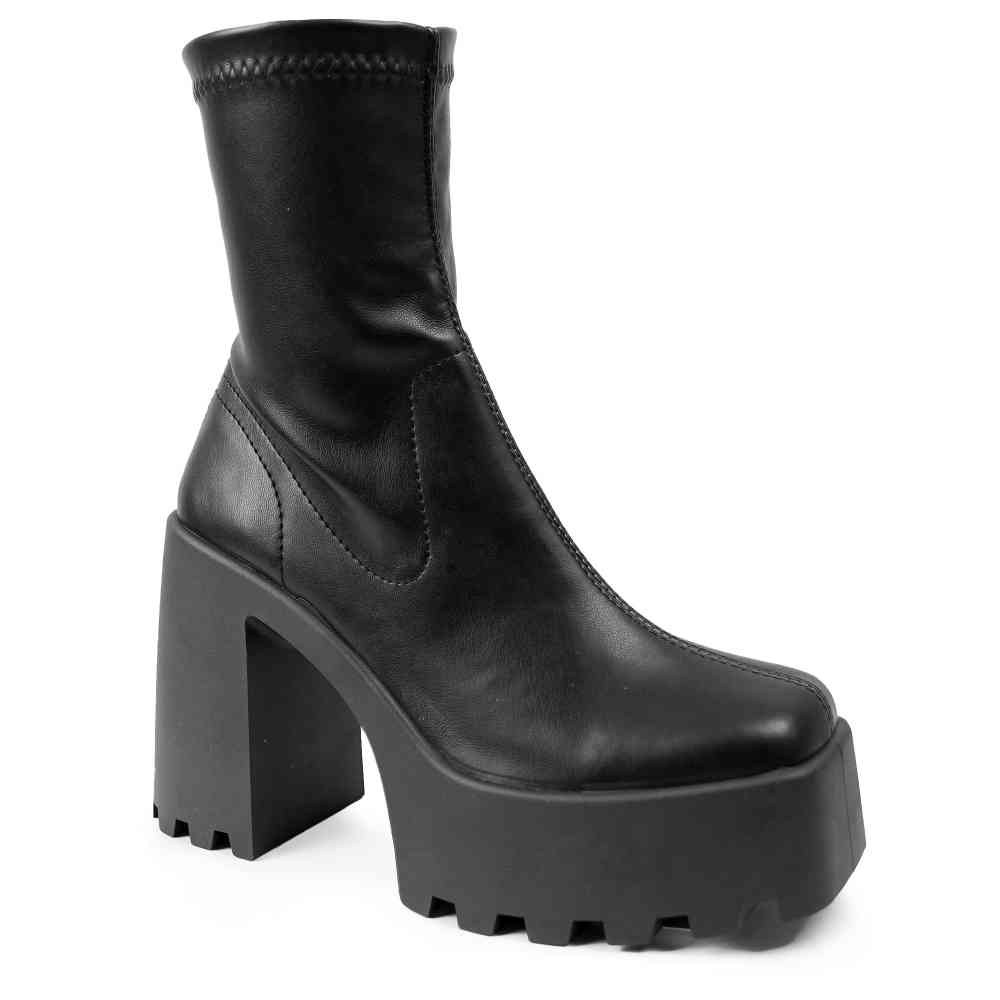 Altercore - Agnes Plattformstiefel - Schwarz